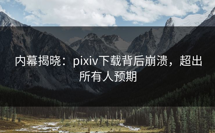 内幕揭晓：pixiv下载背后崩溃，超出所有人预期