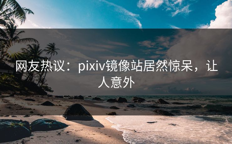 网友热议：pixiv镜像站居然惊呆，让人意外